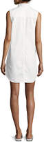 Thumbnail for your product : Equipment Freda Sleeveless Cotton Shift Dress, White