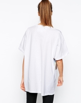 Thumbnail for your product : The Laden Showroom X Rolling Drums Holographic Palm T-Shirt Dress