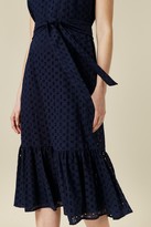 Thumbnail for your product : Wallis Navy Embroidery Lace Midi Dress