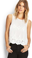 Thumbnail for your product : Forever 21 Embroidered Woven Top