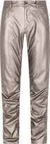 Thumbnail for your product : Dolce & Gabbana Metallic-Effect Gathered-Detail Trousers