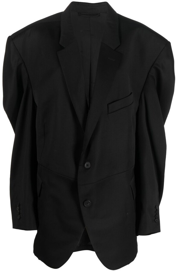 Balenciaga TwistedSleeve Oversized Blazer ShopStyle