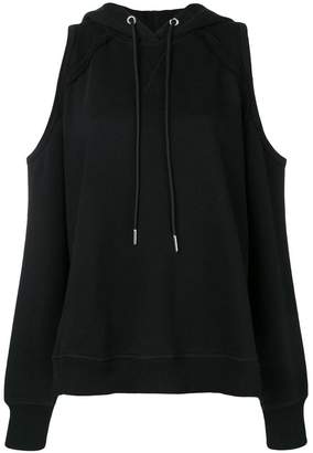 Diesel F-Norie cold-shoulder hoodie