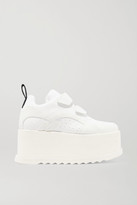 Thumbnail for your product : Stella McCartney Eclypse Faux Leather-trimmed Faux Suede Platform Sneakers