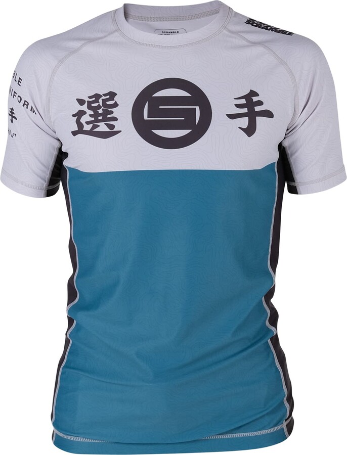 Scramble Jiu Jitsu Senshu Rashguard Short Sleeve Men's Compression Gym