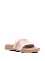 Thumbnail for your product : Kate Spade Embroidered-Logo Flat Slides