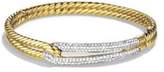 Thumbnail for your product : David Yurman Labyrinth Single Loop Bracelet with Diamonds and Gold