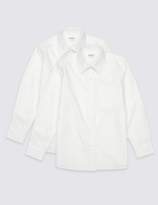 Thumbnail for your product : Marks and Spencer 2 Pack Girls’ Easy Dressing Blouses