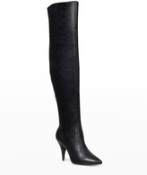 Thumbnail for your product : Black Suede Studio Adrienne Leather Over-The-Knee Boots