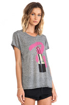 Thumbnail for your product : Lauren Moshi Edda Color Lipstick Vintage Roll Up Tee