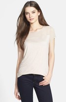 Thumbnail for your product : Halogen Chiffon & Knit Tee (Regular & Petite)