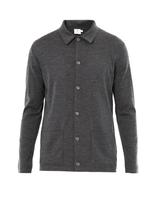 Thumbnail for your product : Sunspel Long sleeve wool cardigan