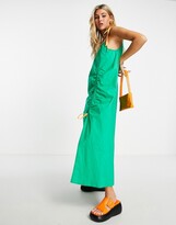 Thumbnail for your product : NATIVE YOUTH cami maxi dress with ruched slit and contrast binding