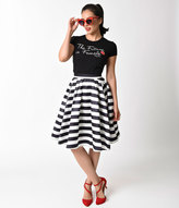 Striped High Waisted Skirt - ShopStyle