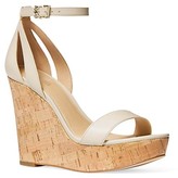 Thumbnail for your product : MICHAEL Michael Kors Kimberly Leather Cork Platform Wedge Sandals