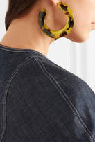 Thumbnail for your product : Cult Gaia Kennedy Tortoiseshell Resin Hoop Earrings - one size