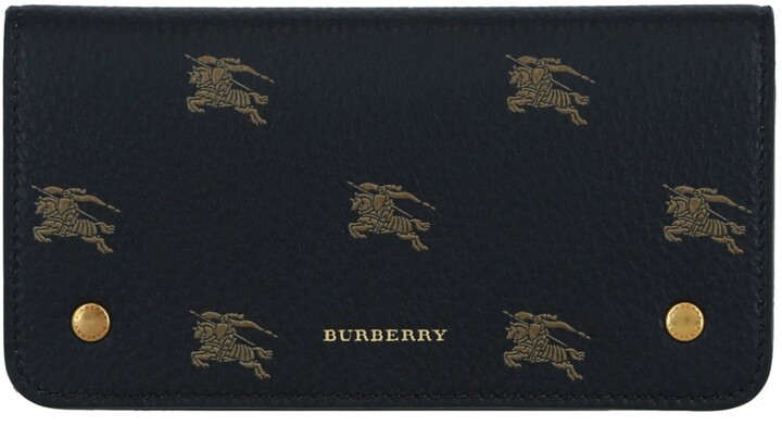 Burberry Equestrian Knight Leather Wallet - ShopStyle