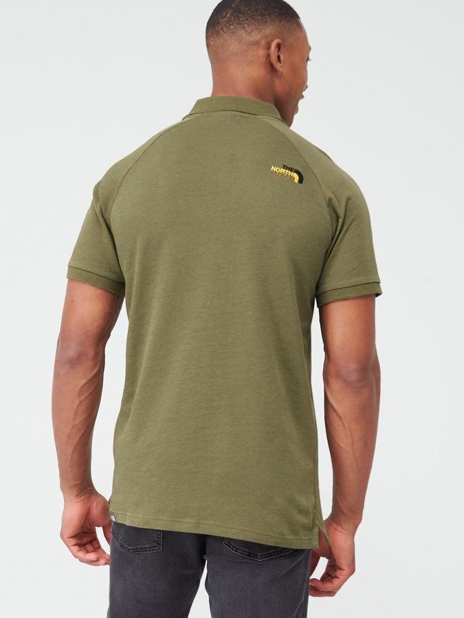 The North Face Raglan Jersey Polo - Olive - ShopStyle