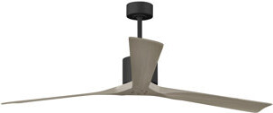 Matthews Fan Company Nan XL 72" Ceiling Fan In Matte White And Matte Black Blades
