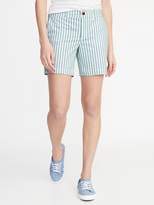 Thumbnail for your product : Old Navy Mid-Rise Twill Everyday Shorts for Women - 7-inch inseam