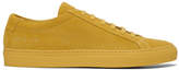 Thumbnail for your product : Common Projects Yellow Suede Original Achilles Low Sneakers