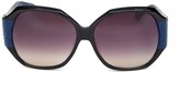 Thumbnail for your product : Linda Farrow Women's Plastic & Snakeskin Oversize Hexagonal Sunglasses