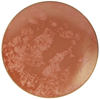 Royal Crown Derby Crushed Velvet Copper Coupe Plate (16cm)