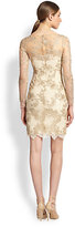 Thumbnail for your product : Marchesa Notte Embroidered Illusion Dress