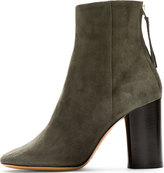 Thumbnail for your product : Isabel Marant Grey Suede Bootsy Alona Boots