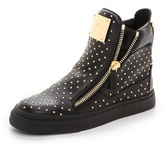 Thumbnail for your product : Giuseppe Zanotti Embellished Double Zip Sneakers