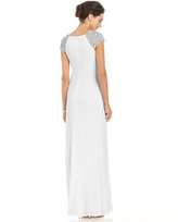 Thumbnail for your product : JS Boutique Cap-Sleeve Beaded Gown
