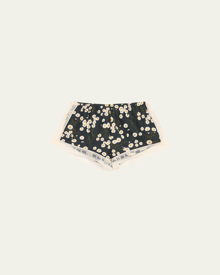 Moi Floral-Print Twill Shorts
