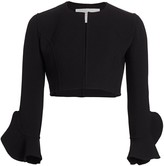 Thumbnail for your product : Michael Kors Ruffle Sleeve Cardi Cropped Jacket