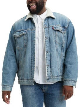 levi's men's big and tall trucker jacket