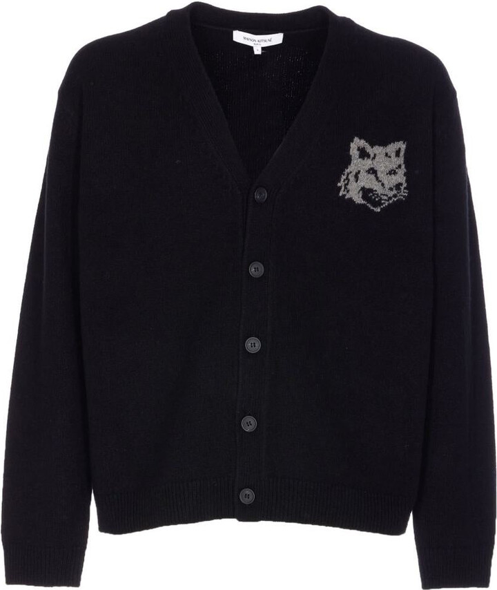 maison-kitsune-wool-v-necked-