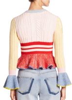 Thumbnail for your product : Alexander McQueen Knit Peplum Cardigan