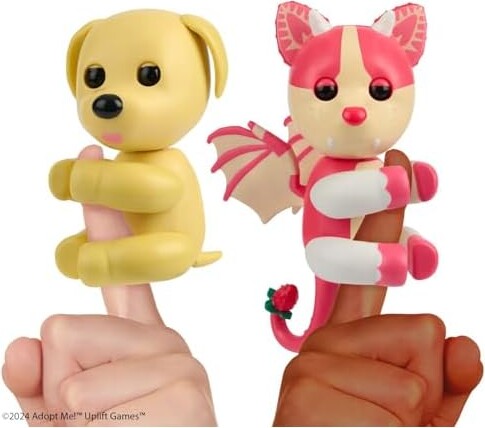 Fingerlings Adopt Me Dog + Bat Dragon 2-Pack Bundle