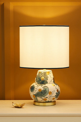 Molly Hatch Flower Patch Table Lamp By, Art Knacky Cheetah Table Lamp