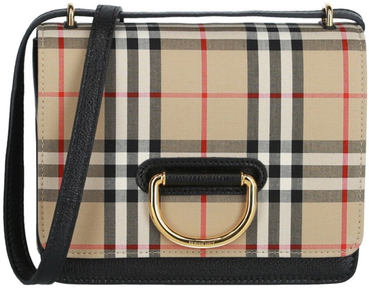 Burberry Vintage Check Leather Crossbody ShopStyle Bags