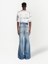 Thumbnail for your product : Balmain Ripped Faded Flared Bootcut Jeans