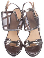 Thumbnail for your product : Reed Krakoff Embossed Mesh Sandals