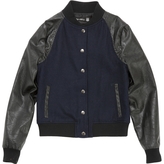 Thumbnail for your product : Urban Outfitters Blue Wool Biker jacket