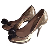 Thumbnail for your product : Giorgio Armani Gold Heels