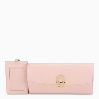 Ferragamo Pink Continental Gancini wallet