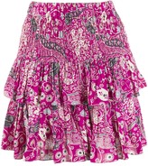 Thumbnail for your product : Etoile Isabel Marant Floral-Print Tiered Skirt