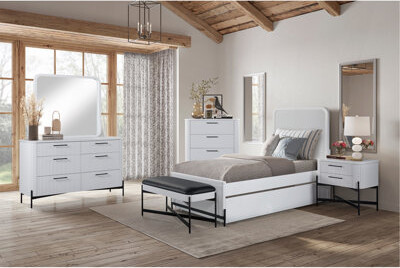 Latitude Run Full Ov Twin Trundle Bed - White