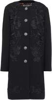 Thumbnail for your product : Dolce & Gabbana Embellished Wool-blend Crepe Coat