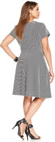 Thumbnail for your product : NY Collection Plus Size Striped A-Line Dress