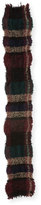 Thumbnail for your product : Faliero Sarti L'Acessorio Exagere Fuzzy Plaid Raw-Edge Scarf, Multicolor