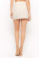 Thumbnail for your product : Forever 21 Striped Mock-Wrap Mini Skirt
